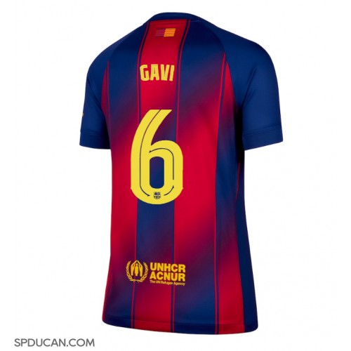 Zenski Nogometni Dres Barcelona Paez Gavi #6 Domaci 2025-26 Kratak Rukav Zenski Nogometni Dres Barcelona Paez Gavi #6 Domaci 2025-26 Kratak Rukav